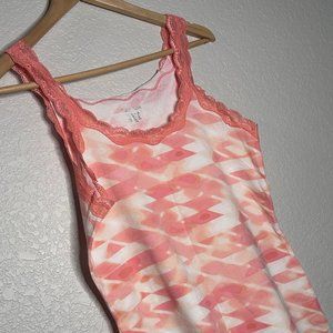 Calvin Klein Peach/Pink Patterned Camisole